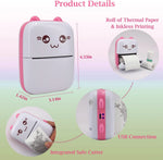 Mini Pocket Thermal Printer – No Ink, Instant Photos