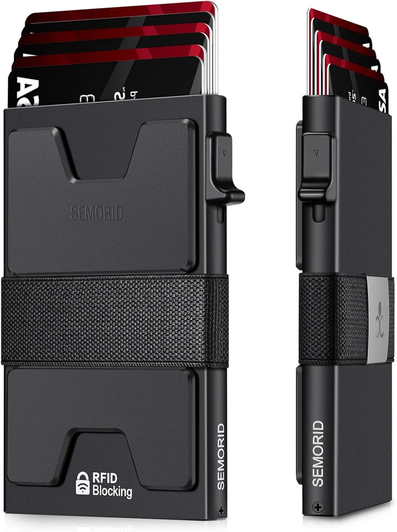 Minimalist RFID-Blocking Slim Card Holder Wallet